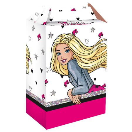 Kit Aniversário Só um bolinho Barbie Festcolor 90 peças - Saco de Presente,  Saco Transparente, Saco Adesivado, Embalagem Trufas, Tapetinhos para Doces,  Toalha mesa plástico, Descartáveis