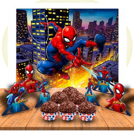 Kit festa completo 107pçs decoração Homem Aranha aniversário - Arte da  Emilly - Kit Decoração de Festa - Magazine Luiza