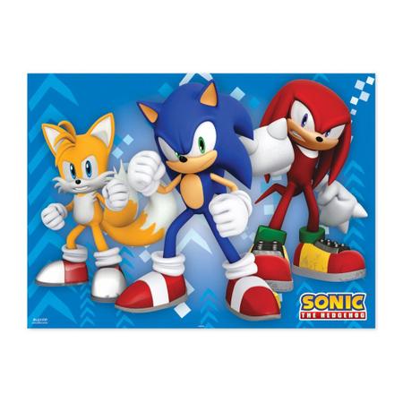 Imagem de Kit festa Completo 26 pçs Decoração Sonic Aniversário
