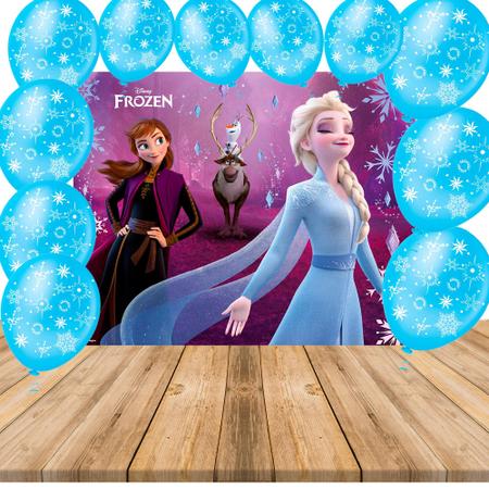 Imagem de Kit festa completo 26 peçs decoração Frozen festa completa