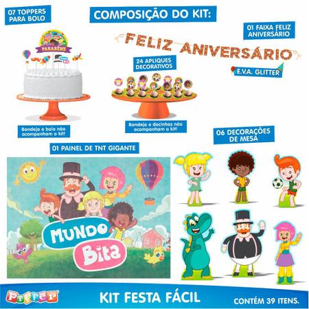 Kit Festa Fácil Sonic Aniversário Criança Infantil - Piffer - Kit Decoração  de Festa - Magazine Luiza