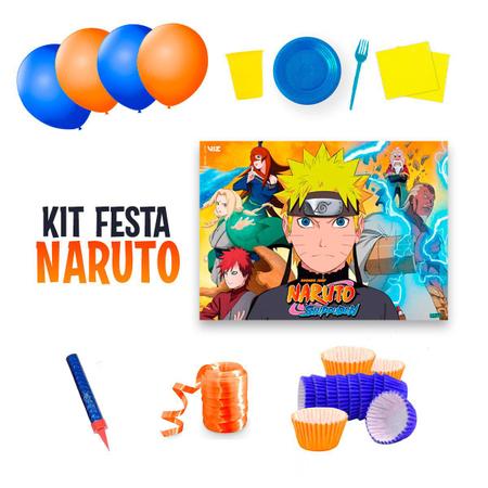 Kit Festa Em Casa Aniversário Completo Naruto Shippuden