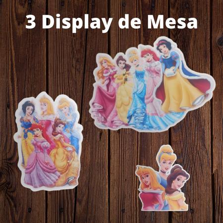 Festa Em Casa Princesas Decoração Aniversário Topo Bolo Simples - DBM Kids  - Topo de Bolo - Magazine Luiza