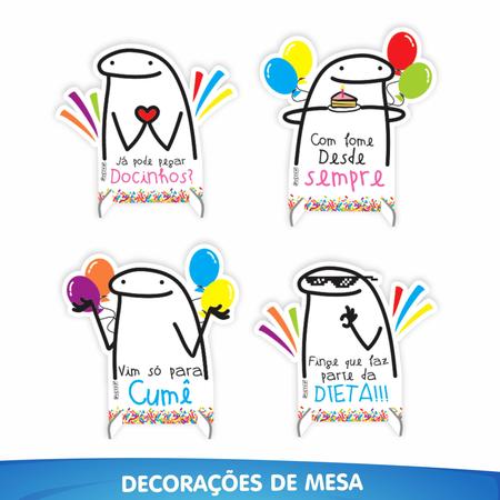 Kit Festa Fácil Flork Meme Decoração De Aniversário Parabéns - Piffer - Kit  Decoração de Festa - Magazine Luiza