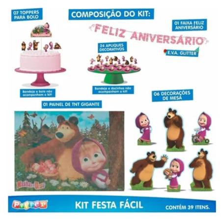 Imagem de Kit Festa Fácil Masha e o Urso