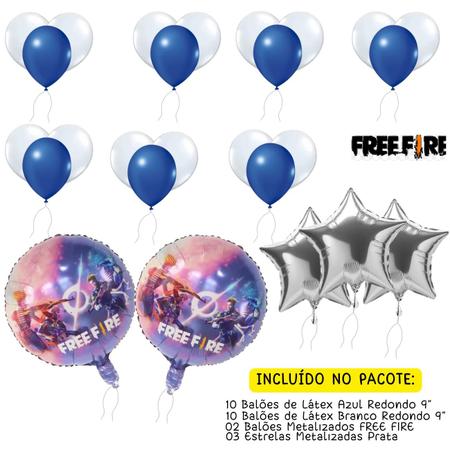 Balão Free Fire - 9 Polegadas - 25 Unidades - Extra Festas