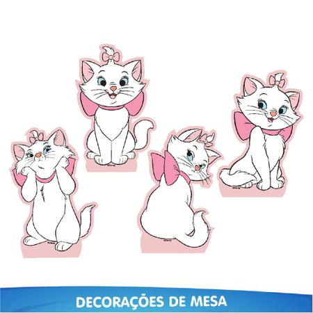 Kit Decoração para Festa Gatinha Marie *LEIA A DESCRIÇÃO*