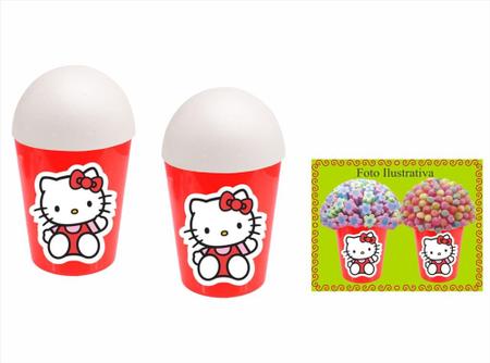 Kit Festa Hello Kitty vermelho 283 peças (30 pessoas) marmita vso - Produto artesanal Imagem de Kit Festa Hello Kitty vermelho 283 peças (30 pessoas) marmita vso