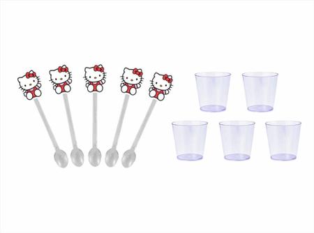 Kit Festa Hello Kitty vermelho 283 peças (30 pessoas) marmita vso - Produto artesanal Imagem de Kit Festa Hello Kitty vermelho 283 peças (30 pessoas) marmita vso