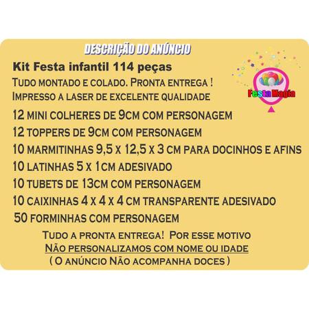 CONSULTE KIT FESTA 4 pessoas - Kit Festa