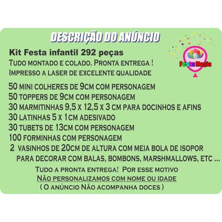 Imagem de Kit Festa Infantil Super Wings 292 Peças (30 pessoas)