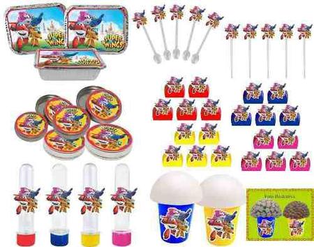 Imagem de Kit Festa Infantil Super Wings 292 Peças (30 pessoas)