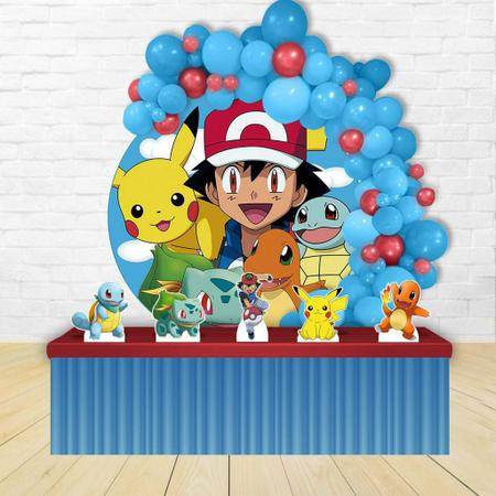 Display Festa Decoração Pokemon Com Nome Personalizado Mdf