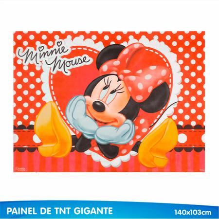Imagem de Kit Festa Minnie Mouse Decoração Painel Gigante + Display