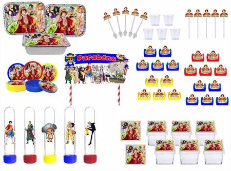 Imagem de Kit Festa One Piece 311 peças (30 pessoas)