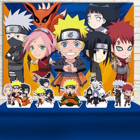 Festa Aniversário Naruto Desenho Decoração Cenários Prata - Impakto Visual  - Kit Decoração de Festa - Magazine Luiza