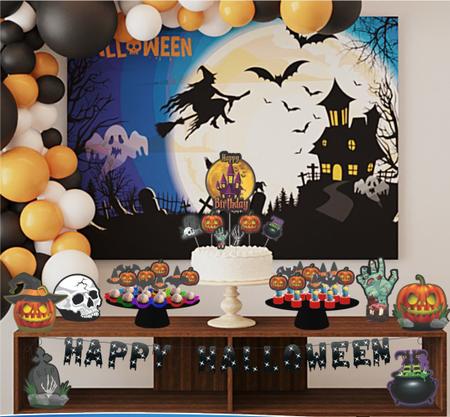 Kit Festa Decoração Halloween Dia Das Bruxas - PIFFER - Kit Decoração de  Festa - Magazine Luiza