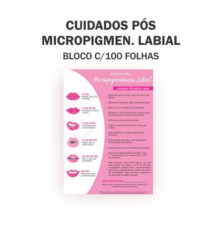 Kit Ficha Anamnese Labial + Cuidados Cliente A Mais Completa - SDS