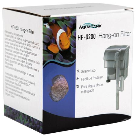 Imagem de Kit Filtro Externo Aquario Até 40L Hf-200 +Midia Refil -110V