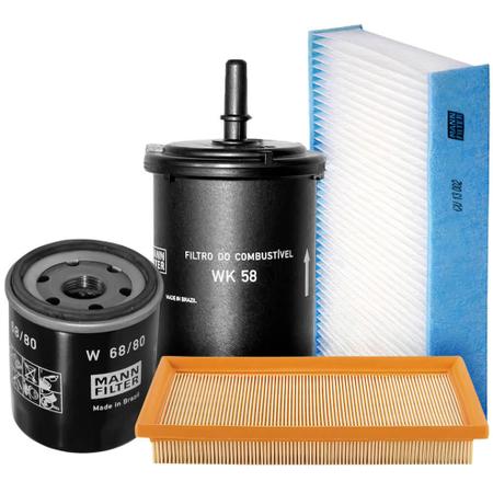 Imagem de Kit Filtro Toyota Etios 1.3 1.5 16V Flex 2016 a 2018 MANN-FILTER SP 1 1069-4