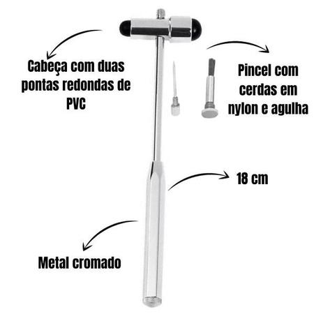 Imagem de Kit Fisioterapia Necessaire Estampada  Goniometro Martelo Buck Fita Imc Premium