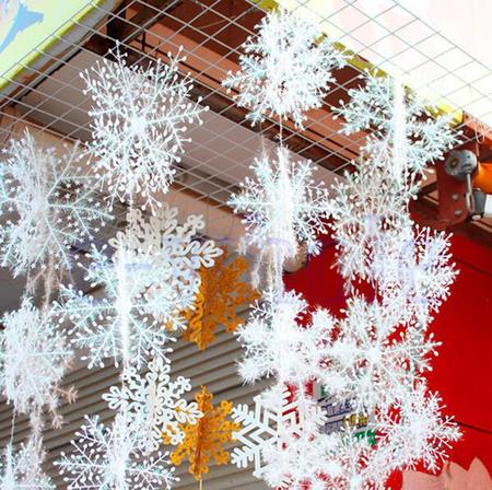 Imagem de Kit Flocos De Neve 3D Decoração Festa Frozen Gelo 6cm 30un