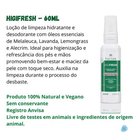 Imagem de Kit Foot Care Fungipro e Higifresh 60ml WNF - Cuidado Mãos e Pés