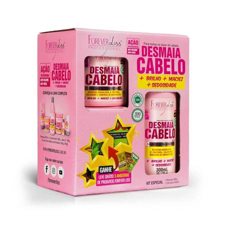 Imagem de Kit Forever Liss Desmaia Cabelo + Wess We Shine 45ml