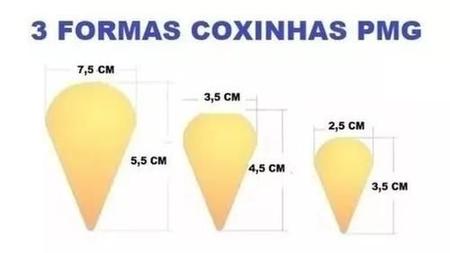 Imagem de Kit Formas Para Fazer Coxinha Modeladora Keita 3 Tamanhos