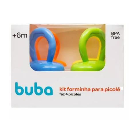 Imagem de Kit Forminha para Picolé Infantil 25ml 16288 - Buba