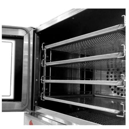 Imagem de Kit Forno Turbo Eletrico Fast Oven Prp-004 Rosa 220V + Bancada Mes-004 - Progas