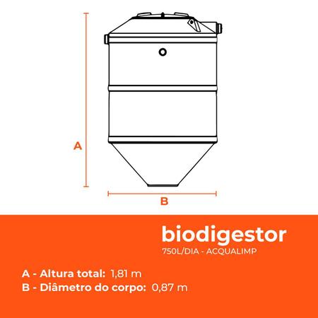 Imagem de Kit Fossa Séptica Biodigestor 750L/dia Acqualimp e Leito de Secagem Fortlev