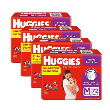 Imagem de Kit Fralda Huggies Roupinha Supreme Care M 288 Unidades