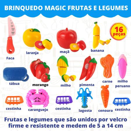 Kit Frigideira + Cesta Comida De Brinquedo Frutas Infantil - Pica Pau -  Panelinha de Brinquedo - Magazine Luiza