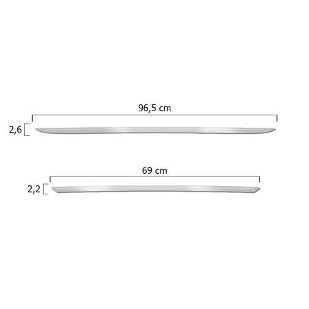 Imagem de Kit Frisos Porta-Malas Cronos 2018/2020 Apliques Resinados