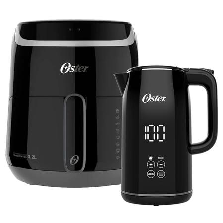 Imagem de Kit Fritadeira Digital Fryer e Chaleira Black Oster