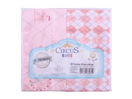 Imagem de Kit Fronha Bebe Menina Para Travesseiro 28x40 Rosa Com 2 Unidades 100% Algodão