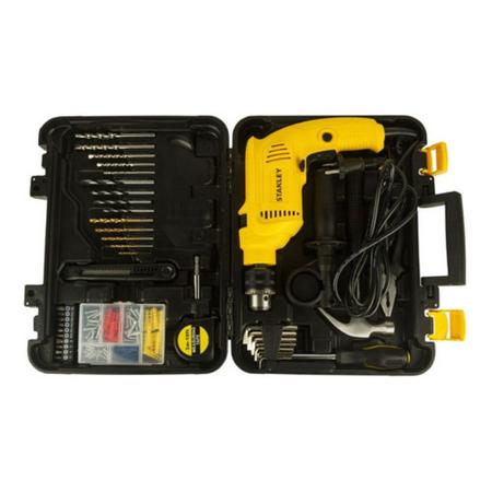 Kit Furadeira de Impacto 1/2(13mm) Stanley c/120 acess 127V Imagem de Kit Furadeira de Impacto 1/2(13mm) Stanley c/120 acess 127V