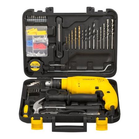 Kit Furadeira de Impacto 1/2(13mm) Stanley c/120 acess 127V Imagem de Kit Furadeira de Impacto 1/2(13mm) Stanley c/120 acess 127V