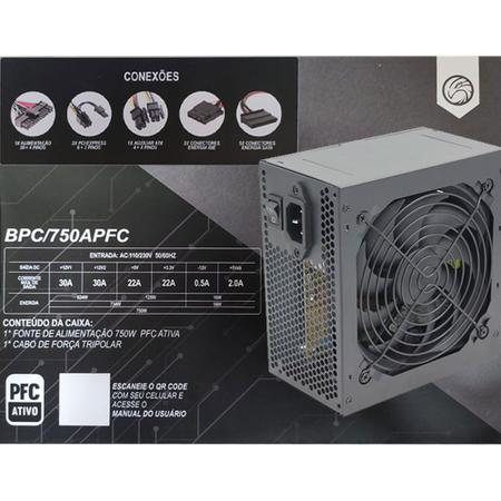 Imagem de Kit Gabinete Gamer C3147 + Fonte 750w Pfca