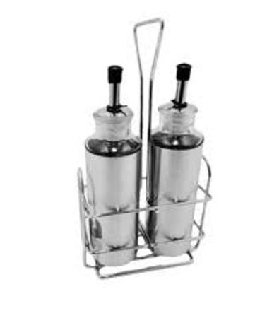 Kit Galheteiro Inox c/ Suporte - Kit Girl Imagem de Kit Galheteiro Inox c/ Suporte - Kit Girl