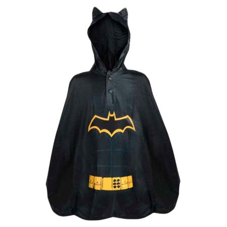 Imagem de Kit galocha infantil batman rain e capa de chuva grendene kids 23056