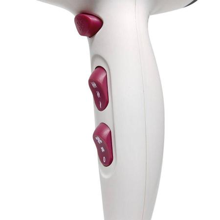 Kit gama secador cabelo glow 3d 2000w branco 220v chapinha