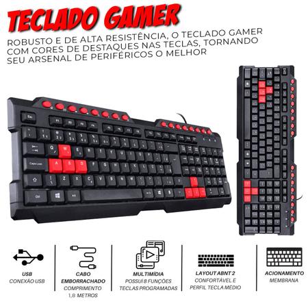 Imagem de Kit Gamer Mobilador Para Freeire/Pubg Com Mini Teclado Multimidia