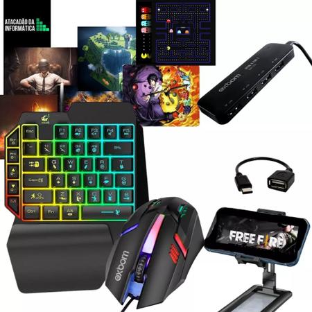 Mobilador Kit Gamer Completo para Jogar no Celular, Tablet ou pc