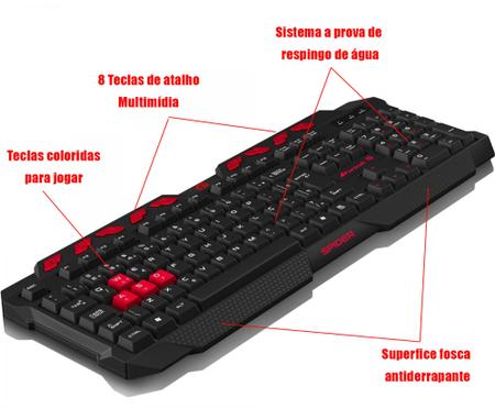 Mouse Gamer Rgb Para Jogo Fortrek Crusader 7200dpi 125hz - LOJA