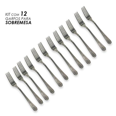 Imagem de Kit Garfo para Sobremesas com 12 unidades