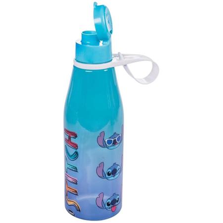 Imagem de Kit Garrafa 530ml e Balde para Pipoca 2,1l Stitch Plasútil