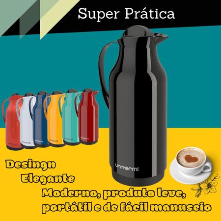 Imagem de Kit Garrafa Térmica de 1L Siena + Suporte Porta Filtro de Café 102 e 103 + Açucareiro Unitermi