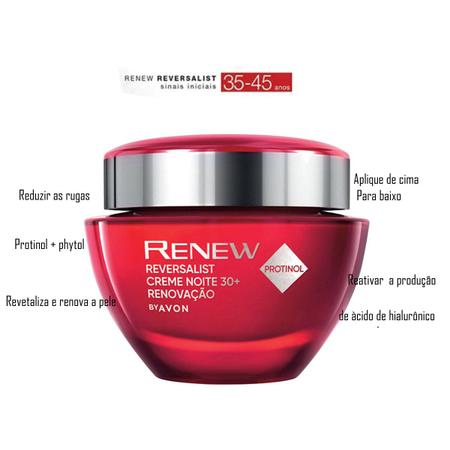 Kit Gel Creme anti-idade Renew Reversalist Dia + Noite Avon